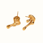 Melting Drop Ørestikker – 18K Guldbelagte