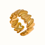 Heartband Ring 18K Guldbelagt