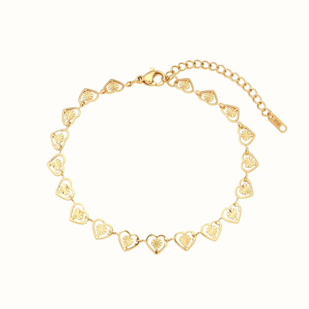 Heartbeam Armbånd 18K Guldbelagt