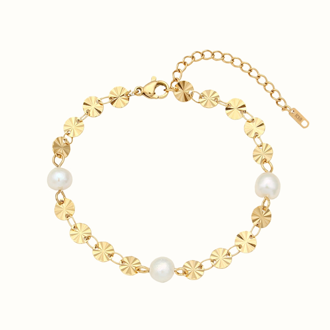 Luna Pearl Armbånd 18K Guldbelagt