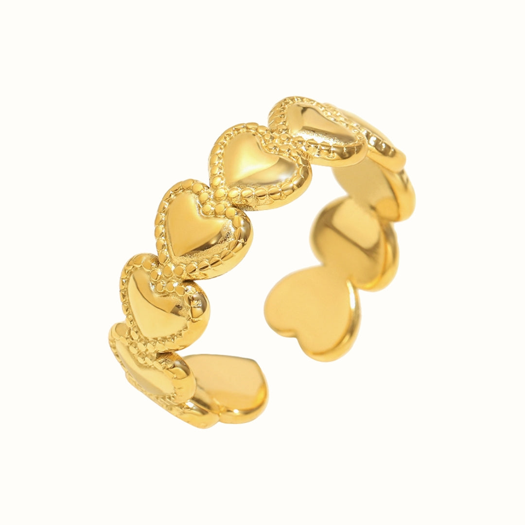 Lovers Band Ring 18K Guldbelagt