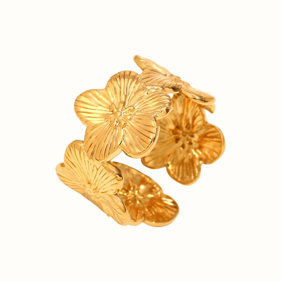 Flora Ring 18K Guldbelagt