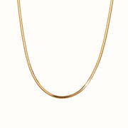 Sleek Snake Chain Halskæde 18K Guldbelagt