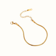 Sleek Snake Chain Armbånd 18K Guldbelagt