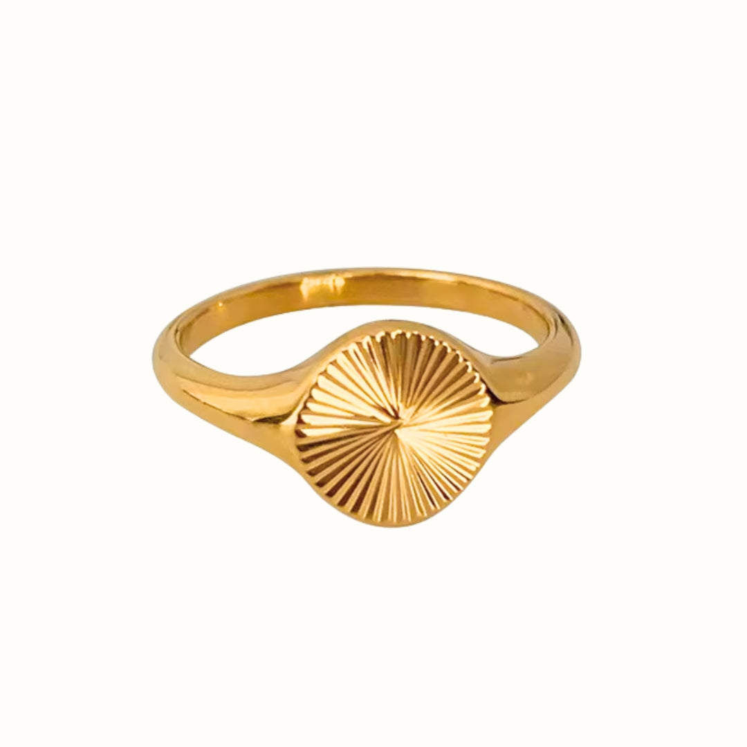 Sun Ring 18k Guldbelagt
