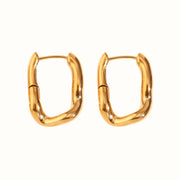 Forma Hoop Øreringe 18K Guldbelagt