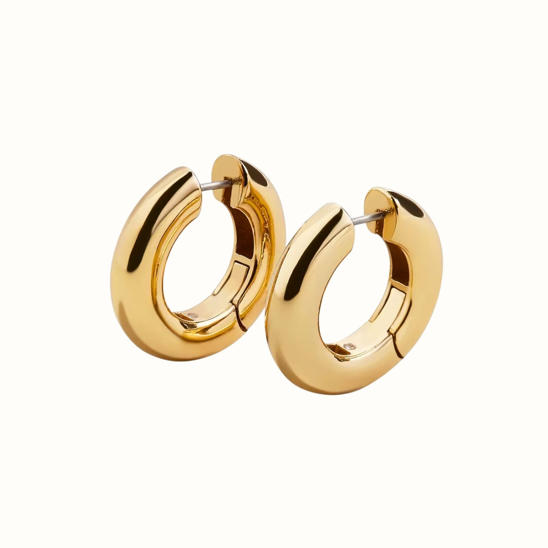 Classic Hoop Øreringe 18K Guldbelagt