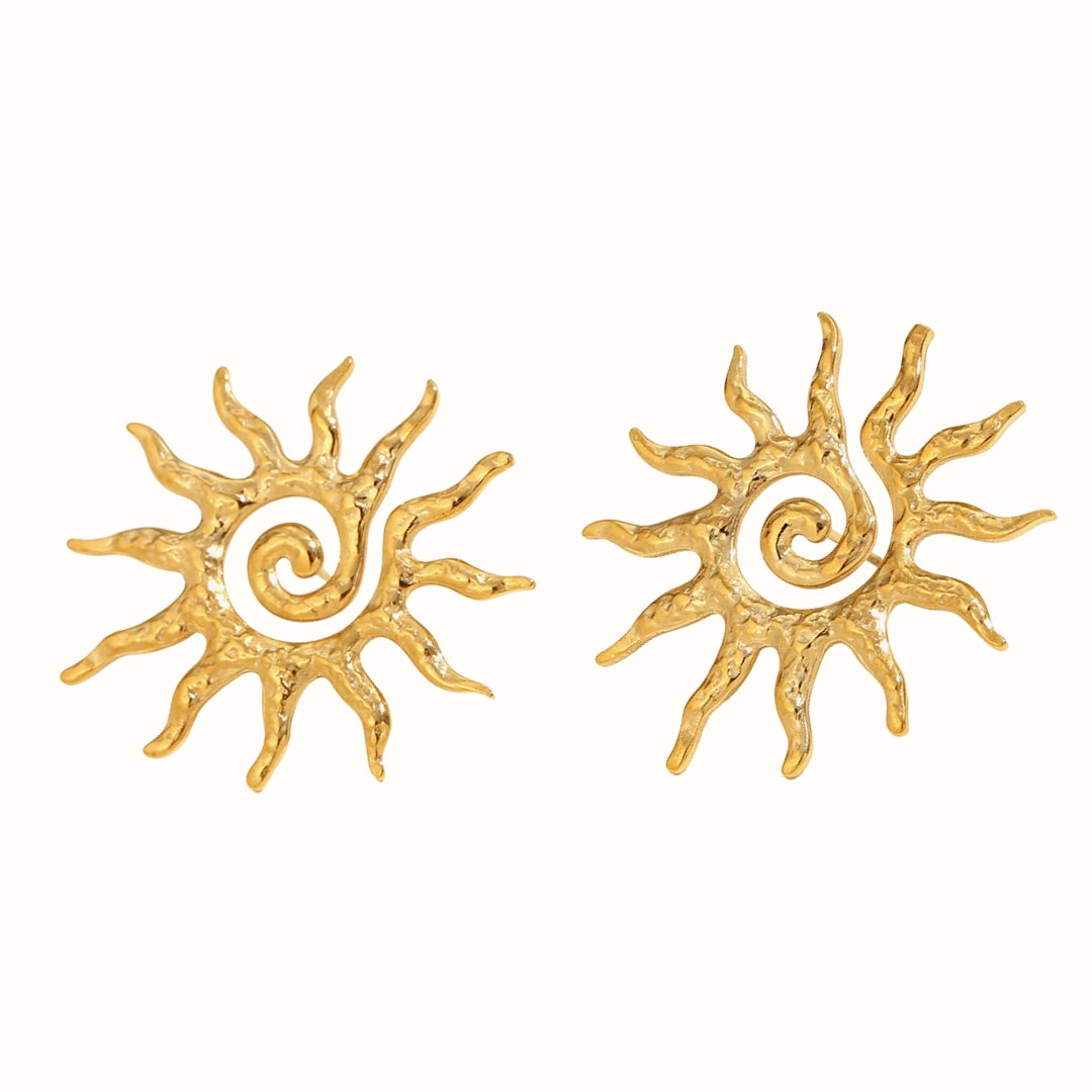 Solar Spirit Øreringe 18K Guldbelagt