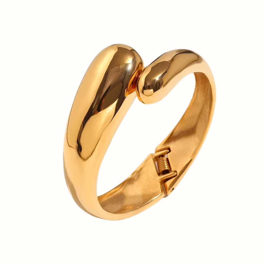 Bold Flow Armring 18K Guldbelagt