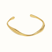 Wave Cuff Armbånd 18K Guldbelagt