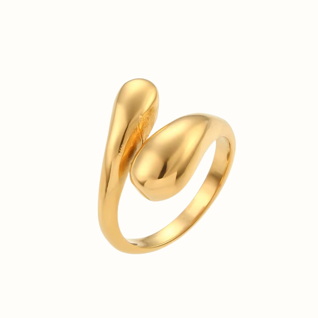 Drip Ring 18K Guldbelagt