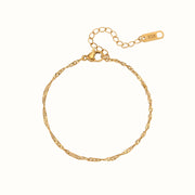 Twist Chain Armbånd 18K Guldbelagt