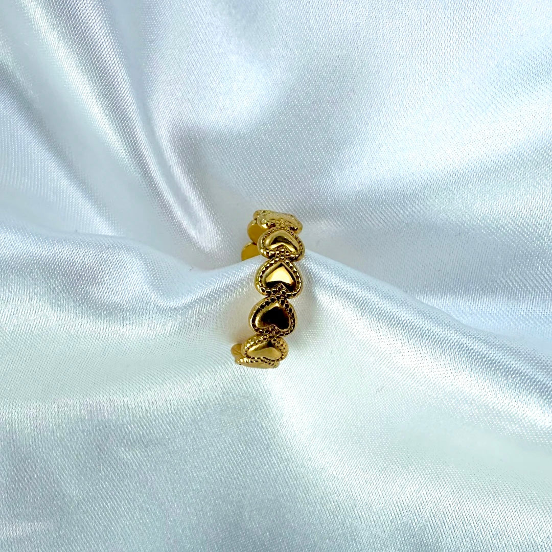 Lovers Band Ring 18K Guldbelagt