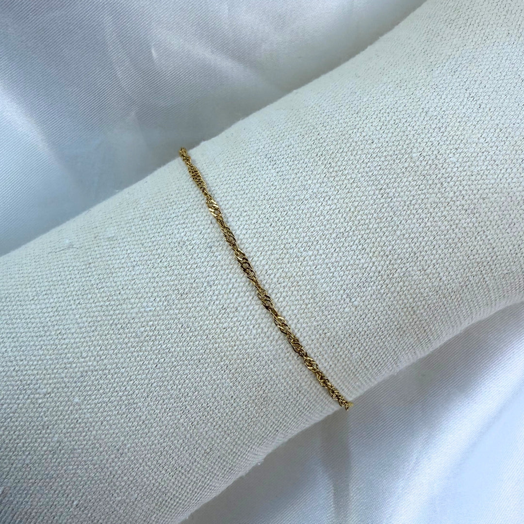 Twist Chain Armbånd 18K Guldbelagt