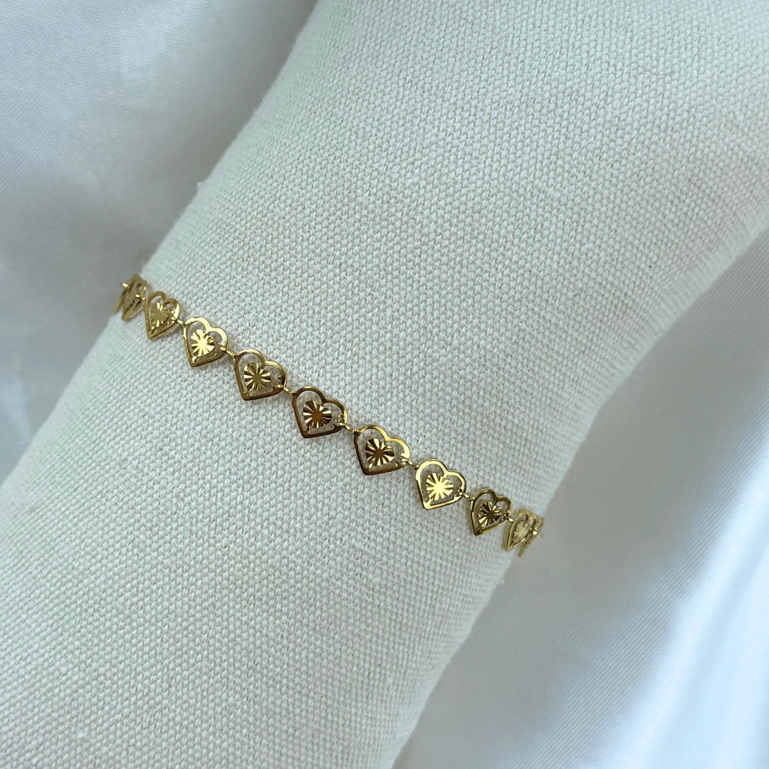 Heartbeam Armbånd 18K Guldbelagt