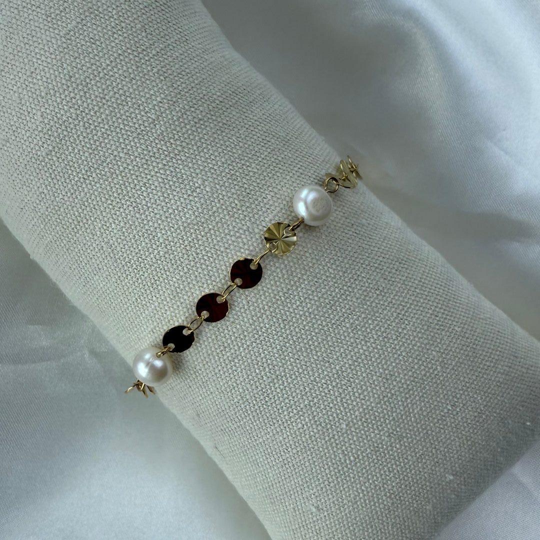 Luna Pearl Armbånd 18K Guldbelagt
