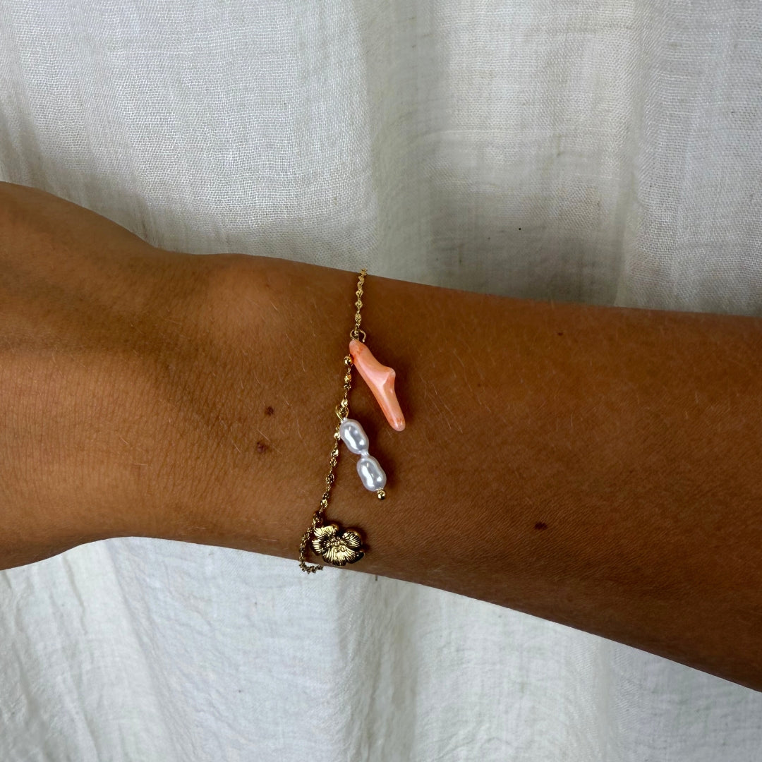 Coral Bloom Armbånd 18K Guldbelagt