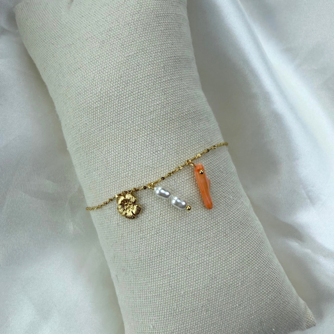 Coral Bloom Armbånd 18K Guldbelagt