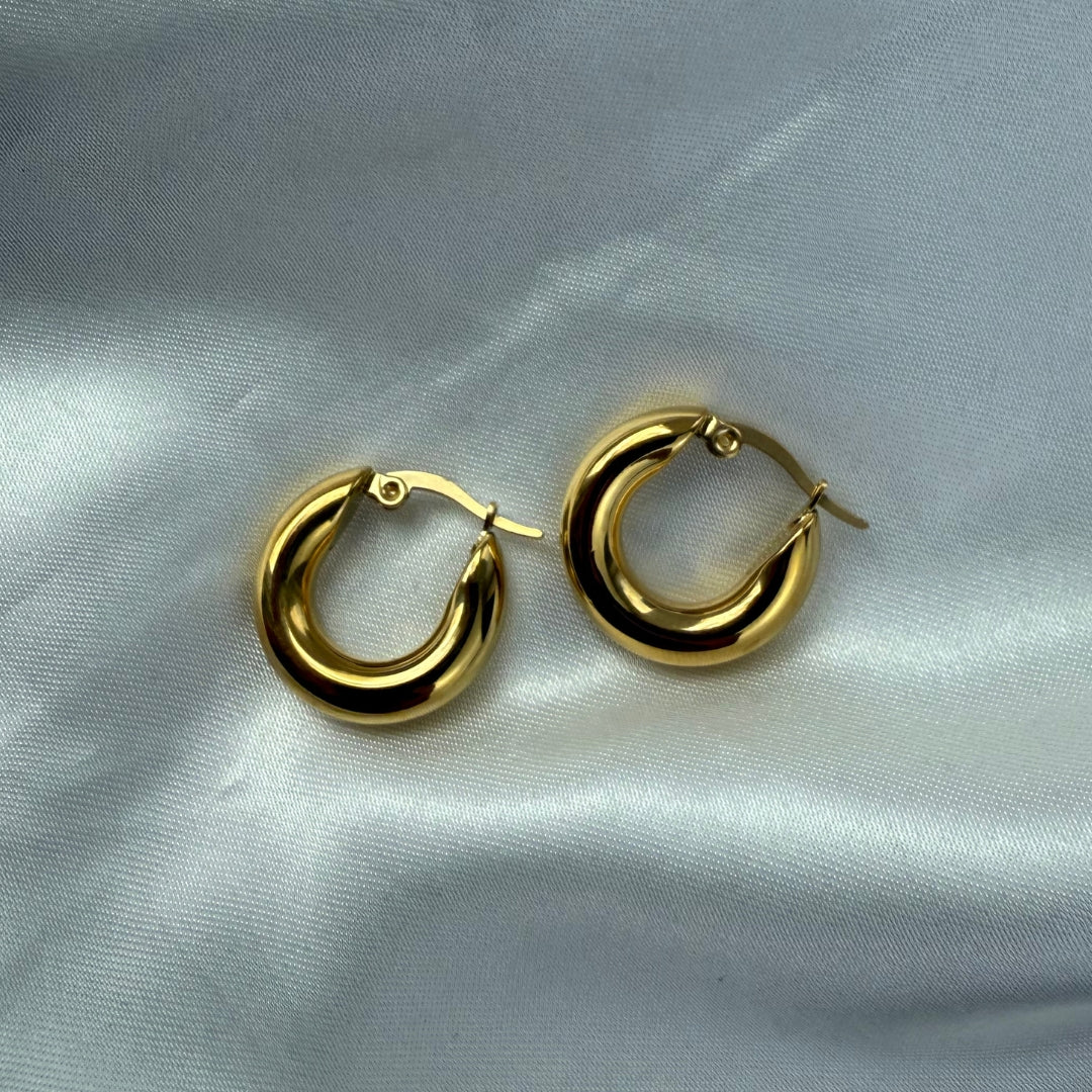 Celeste Hoop Øreringe 18K Guldbelagt