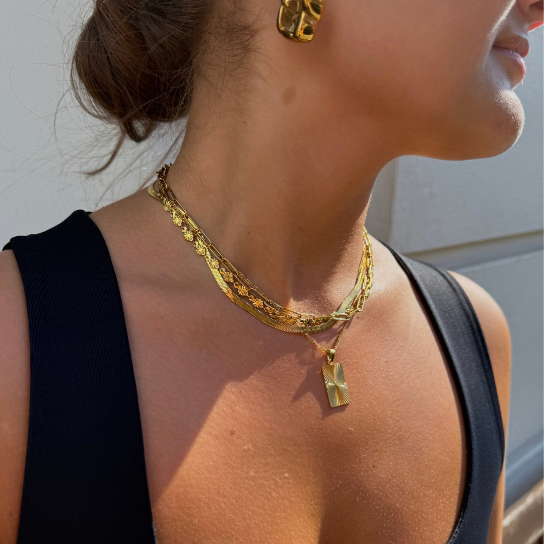 Sun Kiss Choker 18K Guldbelagt