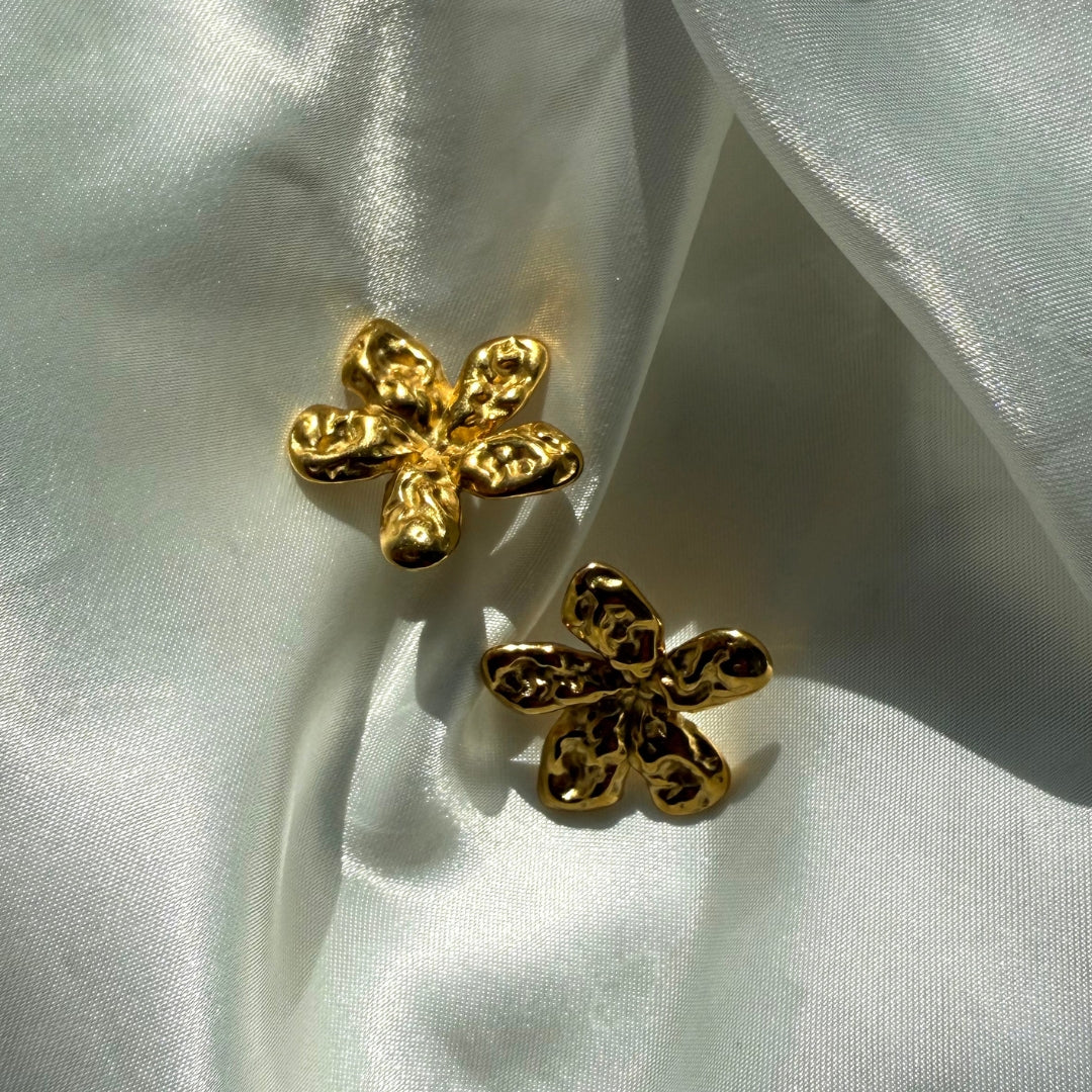 Flora Øreringe 18K Guldbelagt