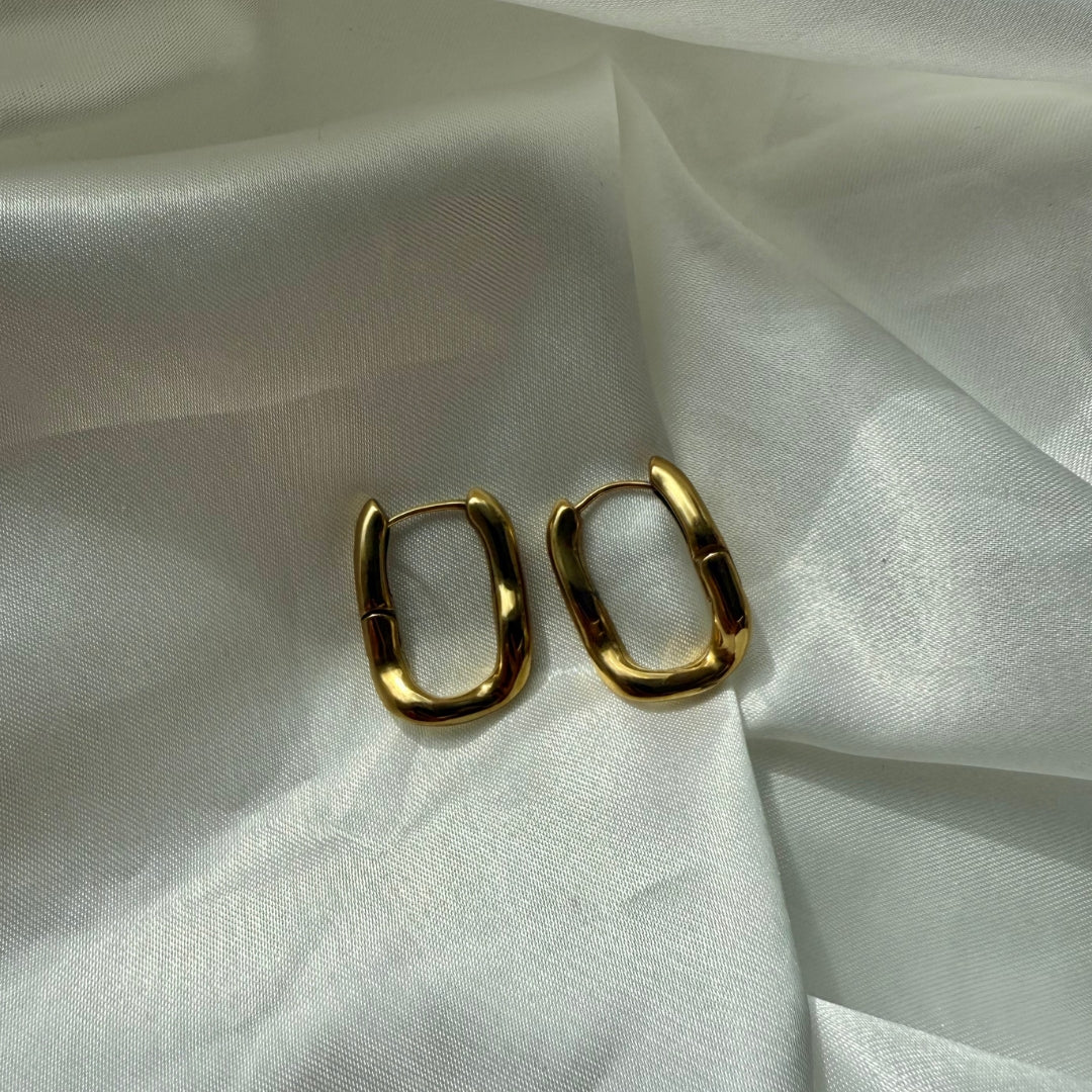 Forma Hoop Øreringe 18K Guldbelagt
