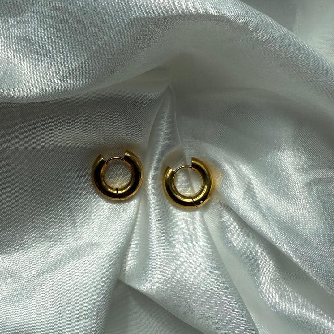 Classic Hoop Øreringe 18K Guldbelagt