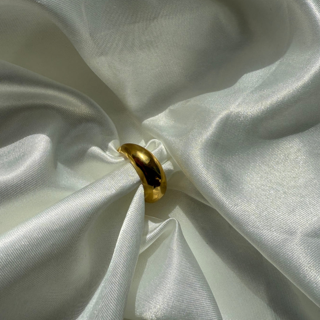 Bold Curve Ring 18K Guldbelagt