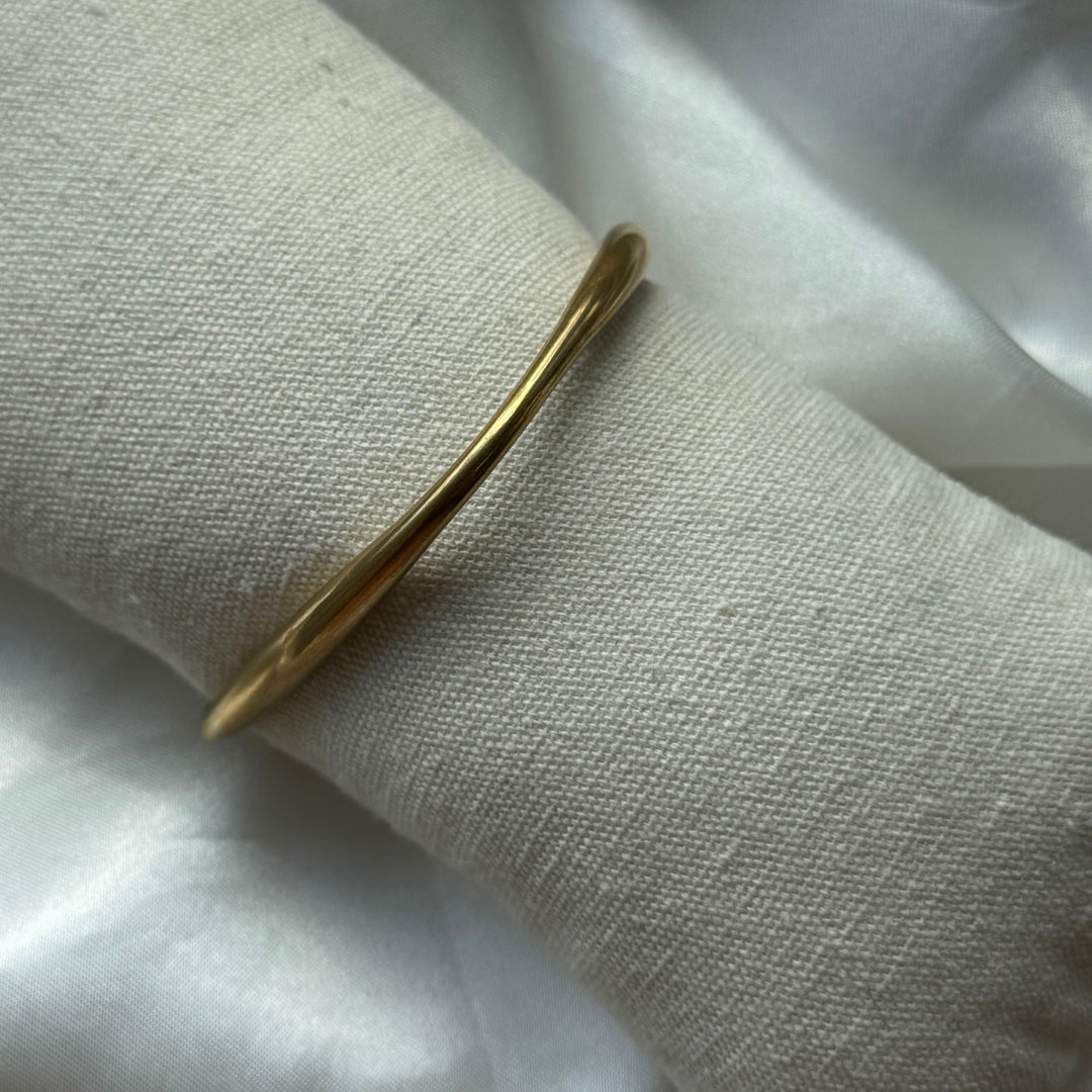 Wave Cuff Armbånd 18K Guldbelagt