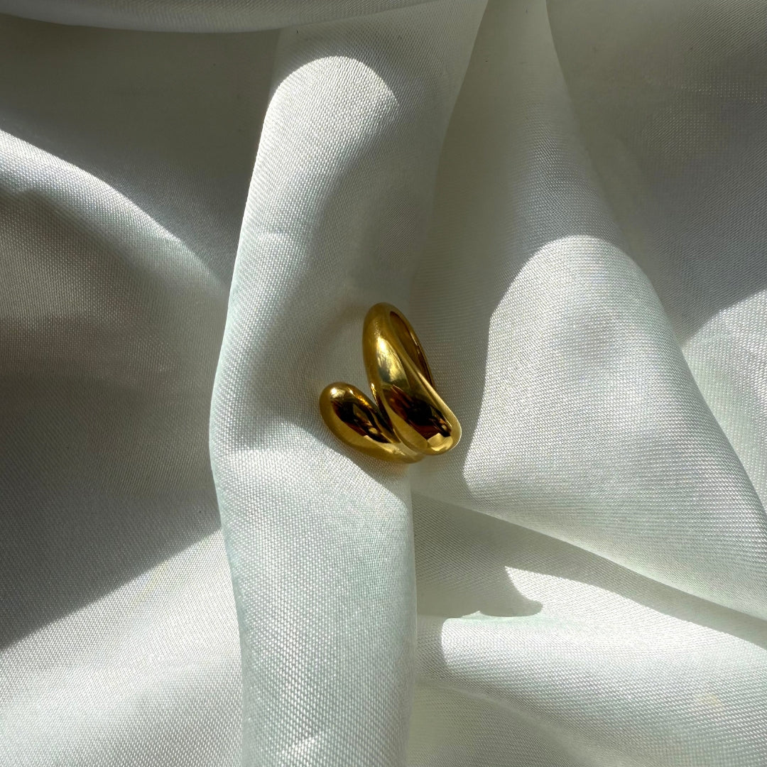 Drip Ring 18K Guldbelagt