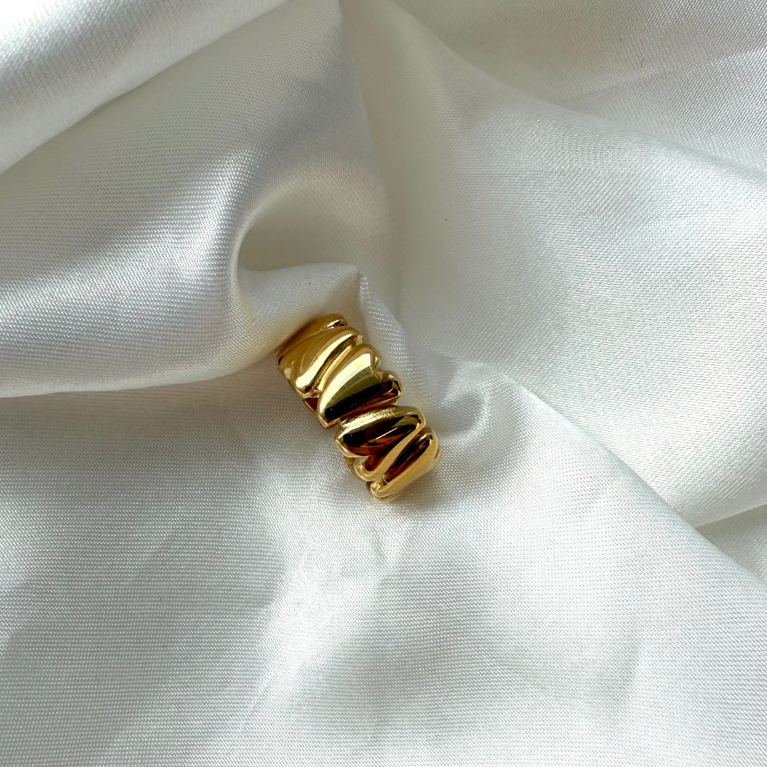 Heartband Ring 18K Guldbelagt