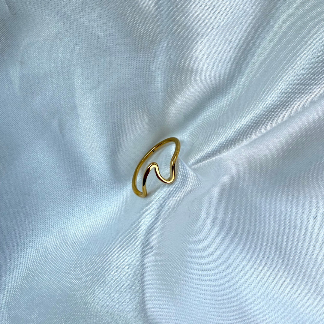 Wave Ring 18K Guldbelagt