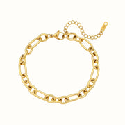 Oval Link Armbånd 18K Guldbelagt